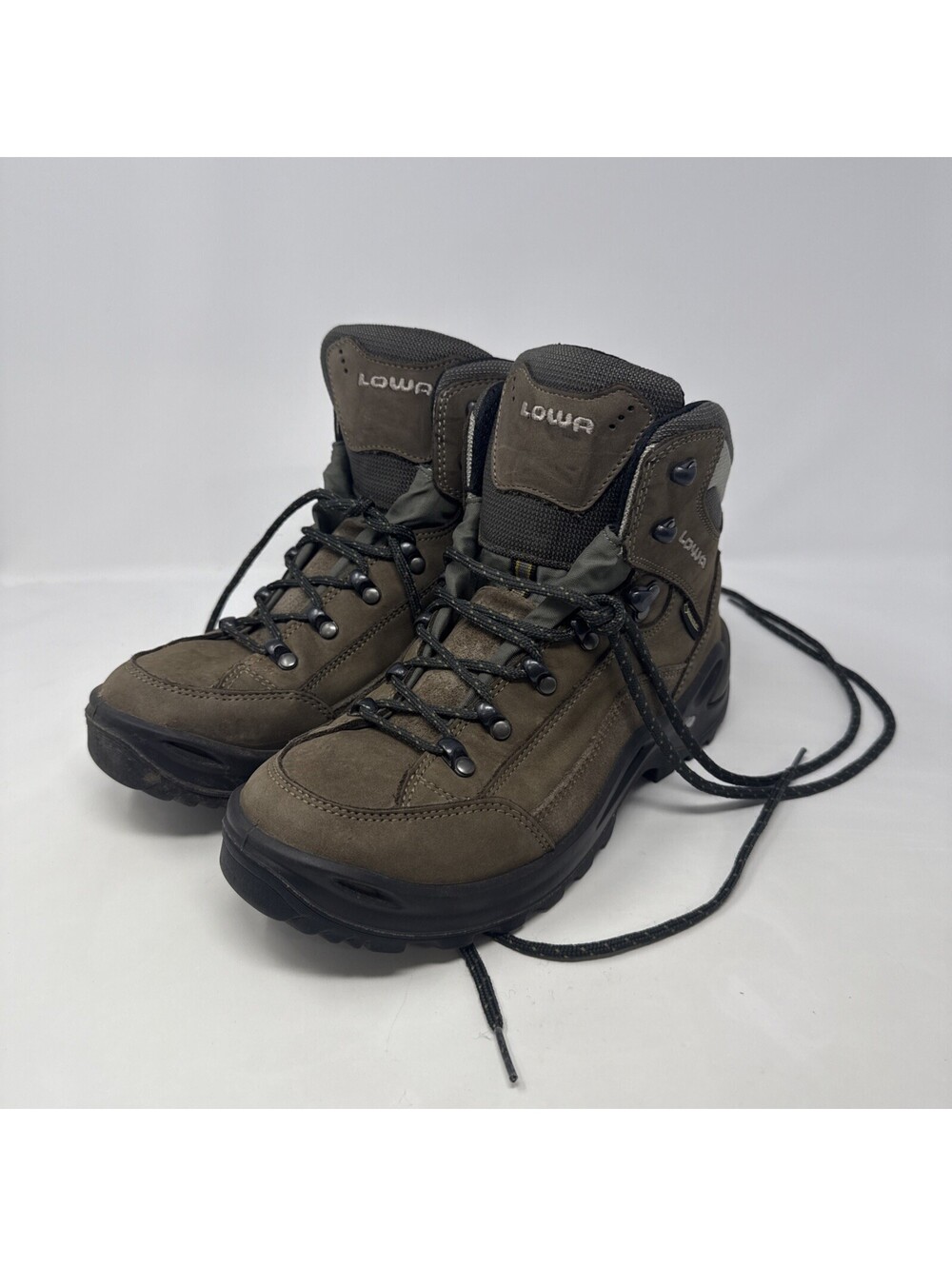 LOWA Renegade GTX Mid Womens Brown Hiking Boots Shoes Size 9